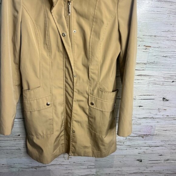 Calvin Klein Women Coat Jacket Coats Beige Sz xs tan hooded - Picture 3 of 7